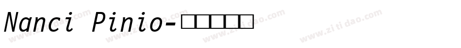 Nanci Pinio字体转换